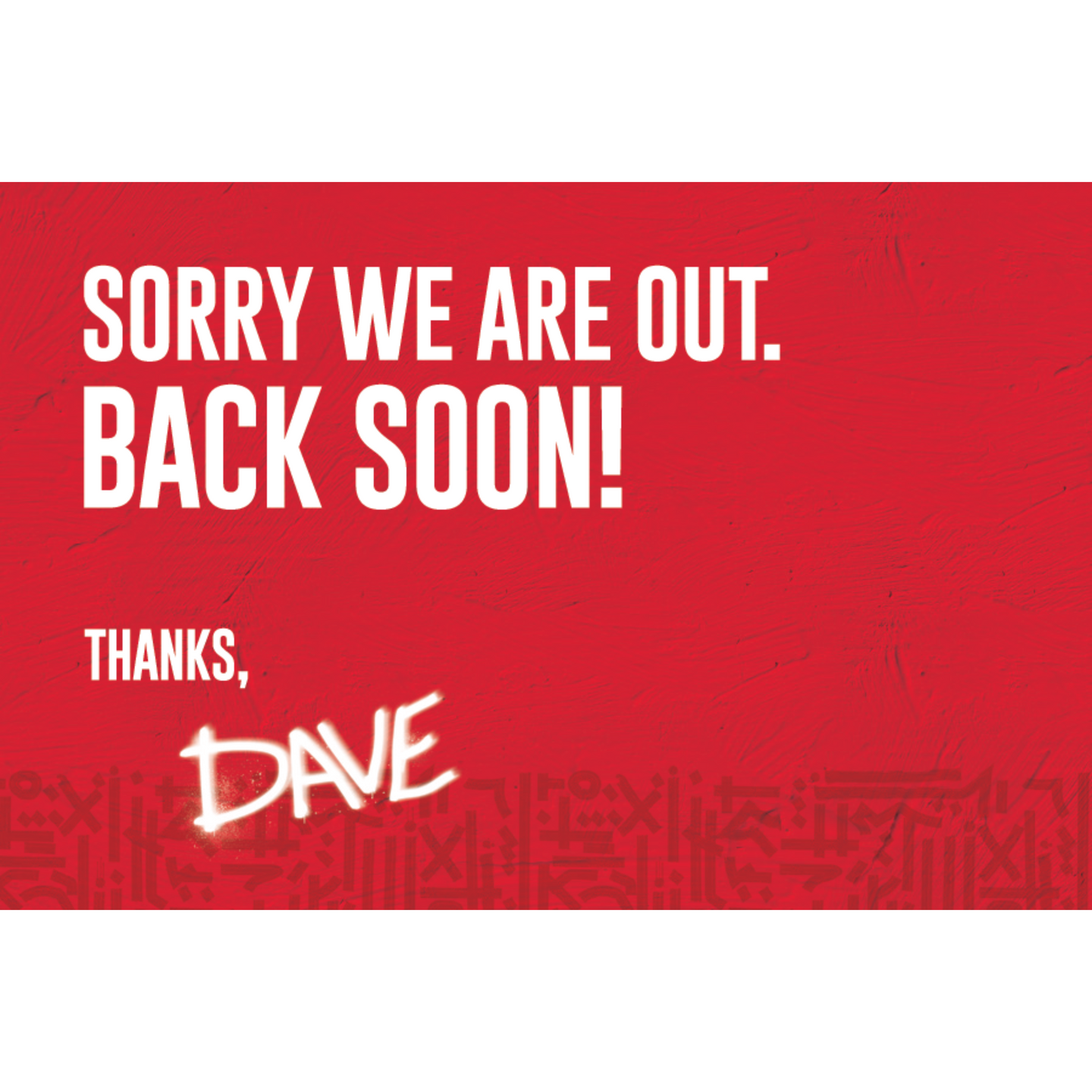 Back Soon Signs 5/PK