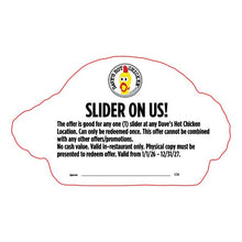 Load image into Gallery viewer, Die-Cut On Us Coupons 100/pk