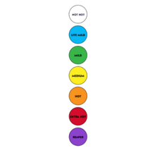 Load image into Gallery viewer, Heat Level Stickers (Stickers Only)