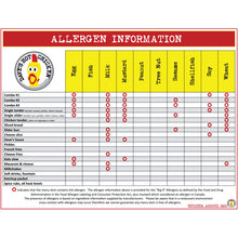 Load image into Gallery viewer, Allergen/Nutritional Chart