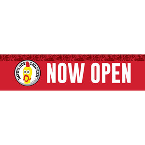 Now Open Banner