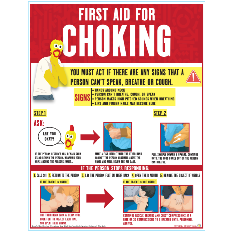 First Aid Choking Sheet