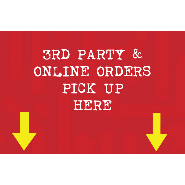 Third Party Online Orders and Pickup Hanging Sign