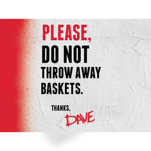 Basket Dine-In Signage